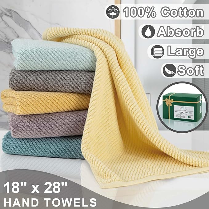 VOOVA & MOVAS White Hand Towels - Image 3