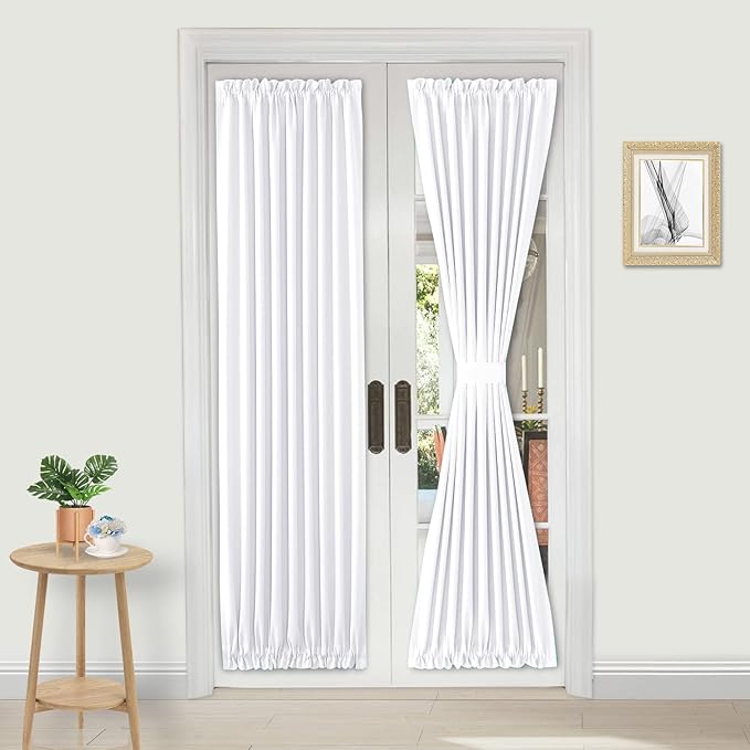 DWCN French Door Curtains – Rod Pocket Thermal Curtain by DWCN