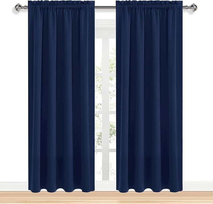 DWCN Navy Blue Blackout Curtains - Image 9