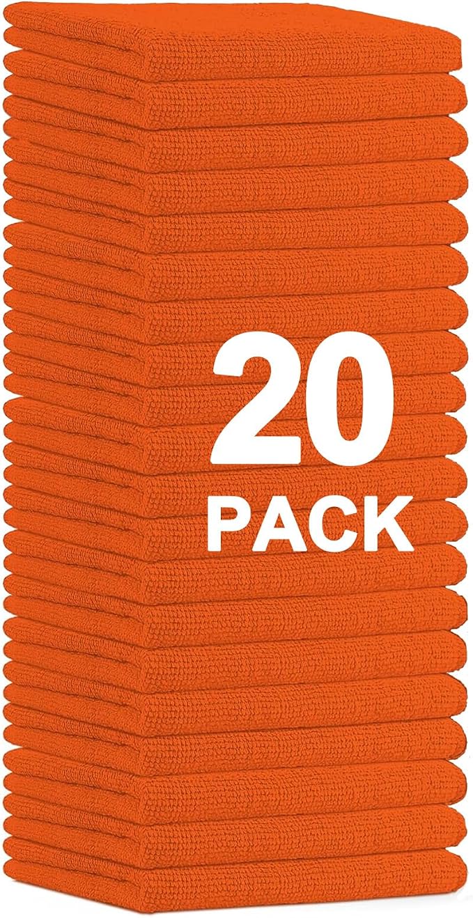 MRD's Home 20Pack Microfiber Cleaning Cloth in Bag, Lint Free, Scratch & - Image 7