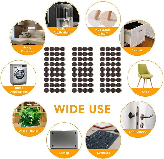 Furnigear Felt Furniture Pads for Hardwood Floors - Image 5