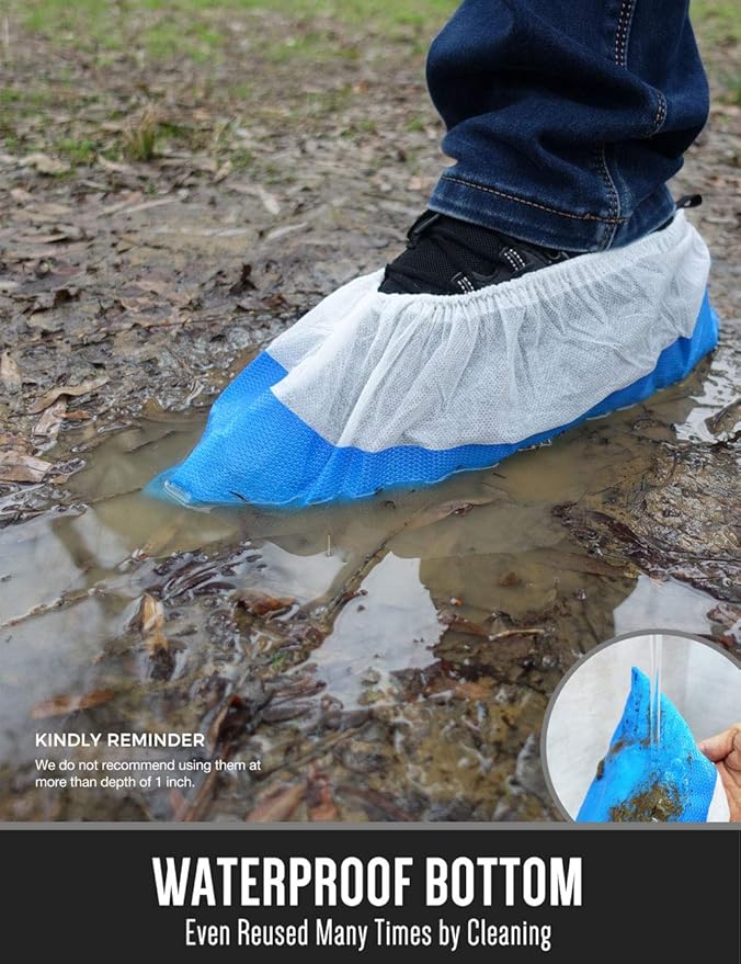 Ohana 1st Hybrid Shoe Covers Disposable Non Slip Waterproof, MEGA Pack. - Image 4
