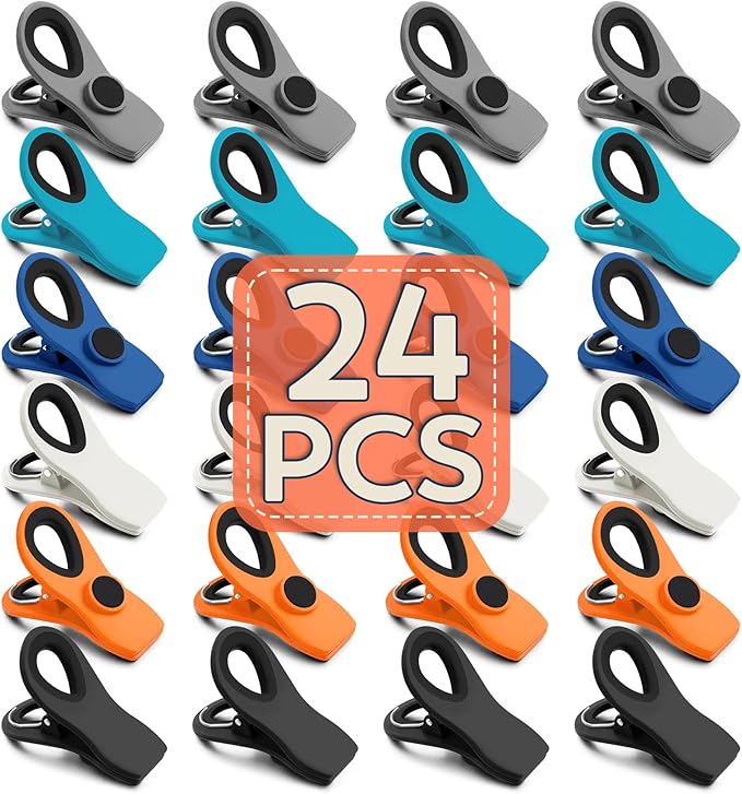 FINDMAG 24 Pack Chip Clips by FINDMAG