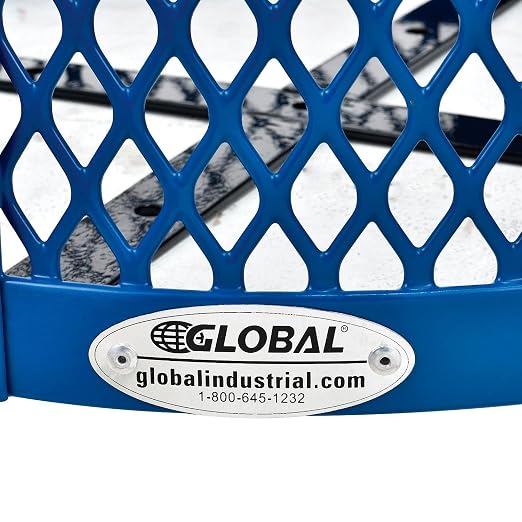 Global Industrial Outdoor Diamond Steel Trash Can - Image 5
