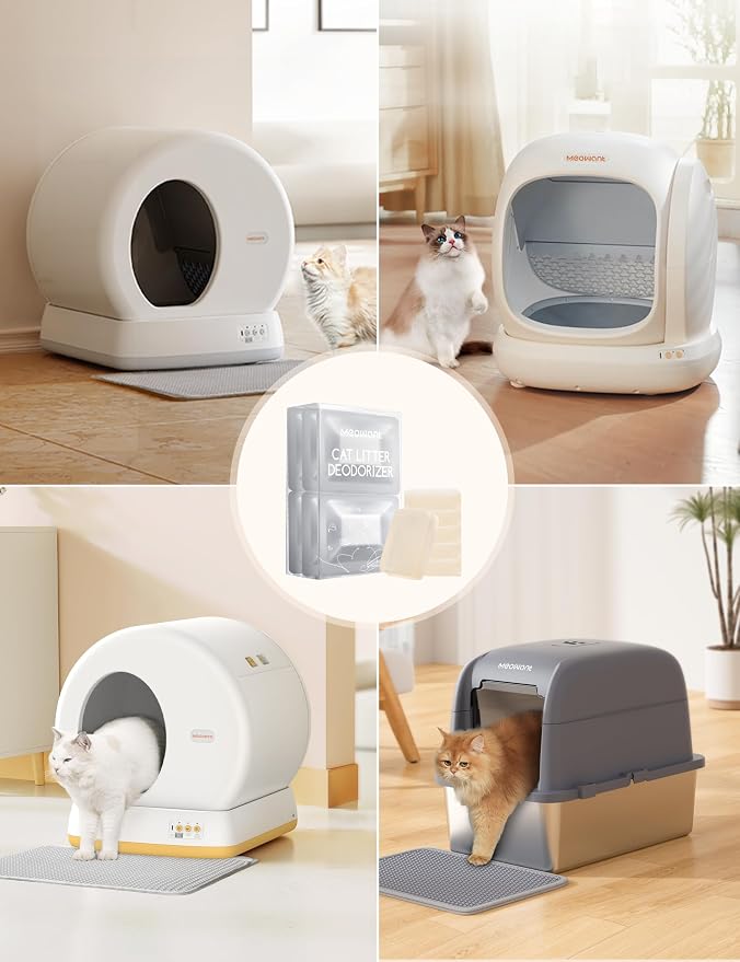 MeoWant Pet Odor Eliminator- 30-Day Continuous Automatic Cat Litter Box Odor - Image 6