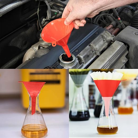 XhjzgcTec 8 Pcs Plastic Funnel Set, Oil Funnels - Image 6