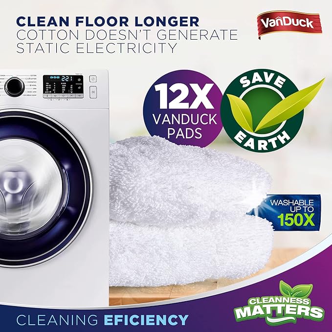 VanDuck 100% Cotton Terry Mop Pad 15x8 inch - Image 4