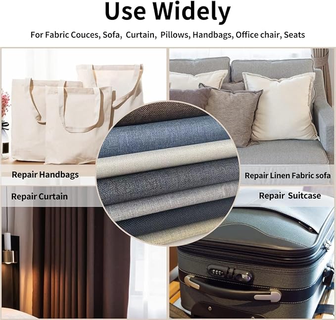 Fabric Repair Patches, Linen Repair Tape Self-Adhesive Fabric Patches Durable - Image 4