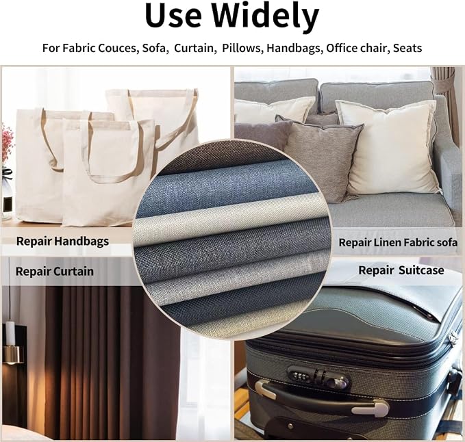 Fabric Repair Patches, Linen Repair Tape Self-Adhesive Fabric Patches Durable - Image 4