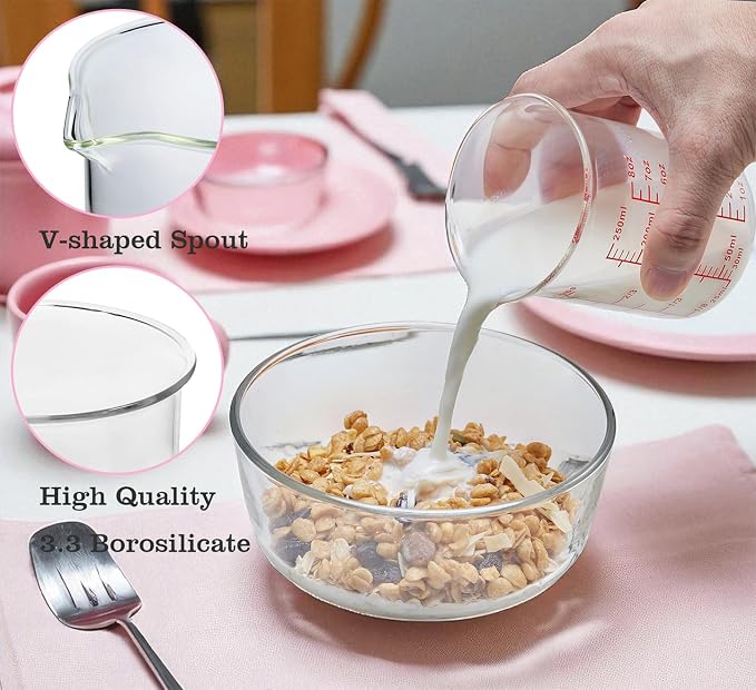Ackers High Borosilicate Glass Measuring Cup Set - Image 4