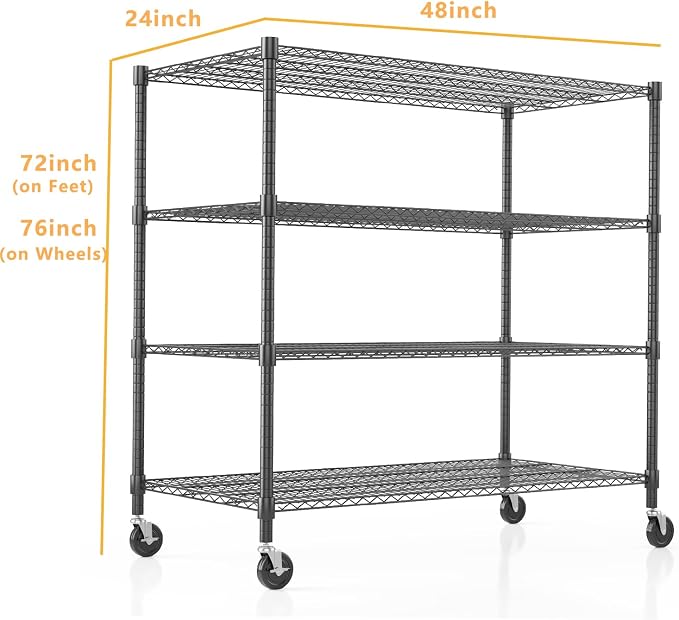 Himimi 4 Tier Wire Shelving - Image 3