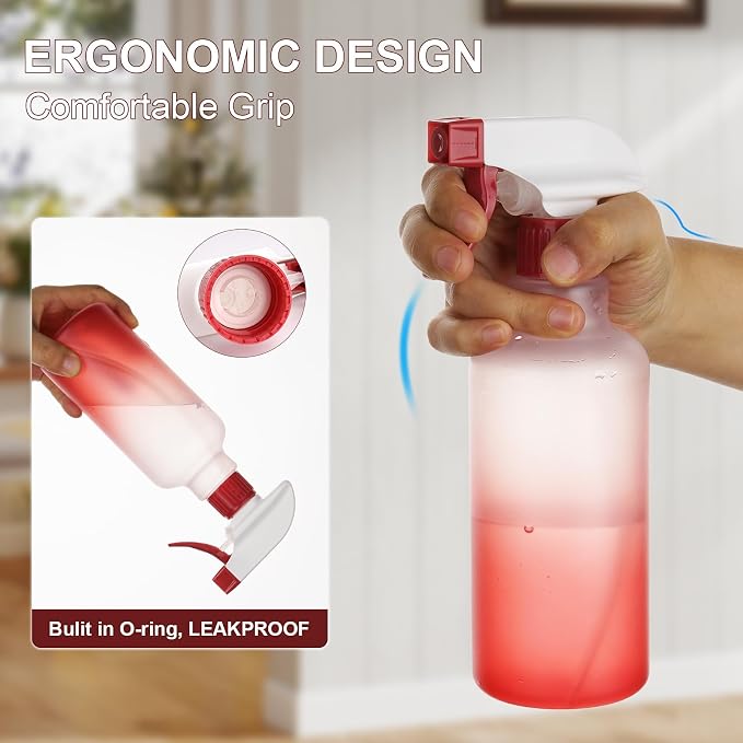 Spray Bottles 16.9oz/500ml Plastic Spray Bottle - Image 2