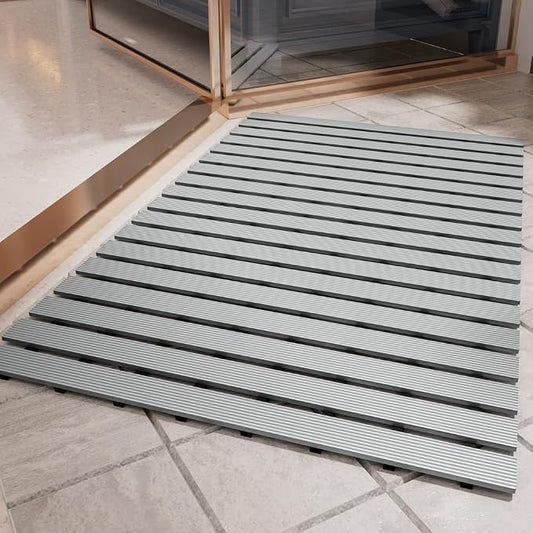 PADOOR Shower-Mat Non Slip, Heavy Duty Bathtub-Mat Curlable Quick Drain Sturdy by PADOOR