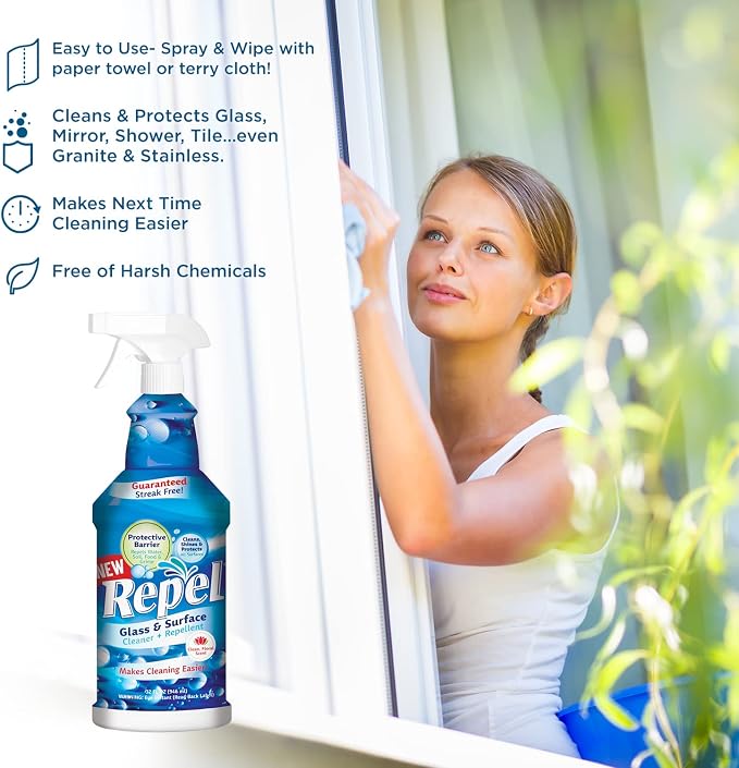 Clean-X REPEL Glass & Surface Cleaner 32 fl. oz. - Image 6