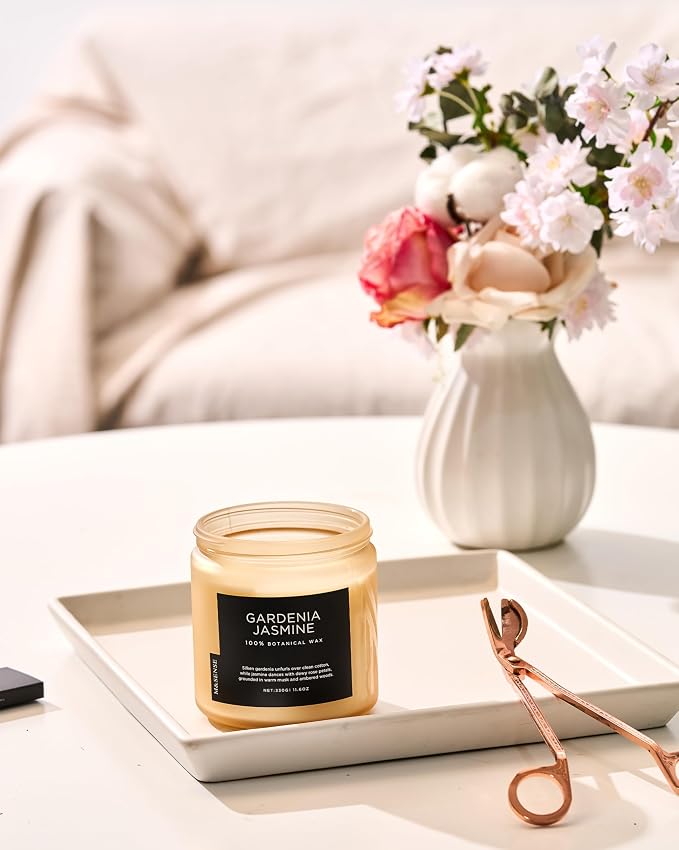 M&SENSE Gardenia Jasmine Scented Candle - Image 8