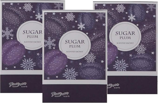 Floral Simplicity Sugar Plum Scented Sachets Pack of 3, Fall & Winter by FloralSimplicity