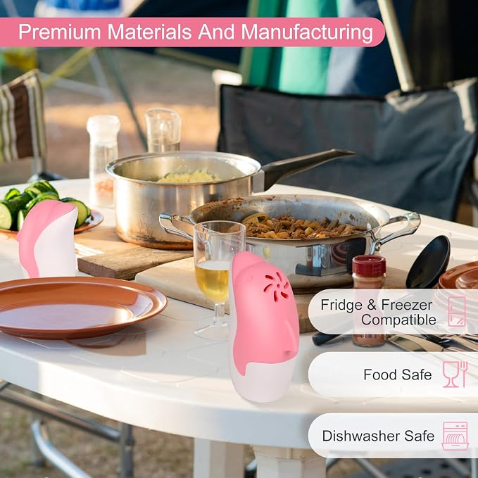 Asltw Upgrade Cute Fridge Deodorizer, Dolphin Fridge Cleaner, Freezer Odor - Image 4