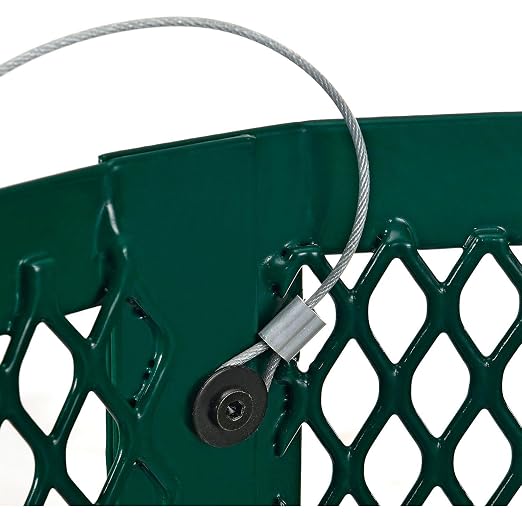 Global Industrial Outdoor Diamond Steel Trash Can - Image 6