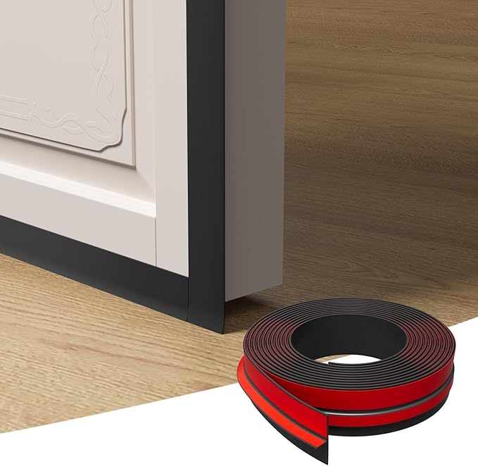 T-Shaped Door Draft Stopper, 1.97 in x 20 Ft Silicone Seal Strip by Elvone
