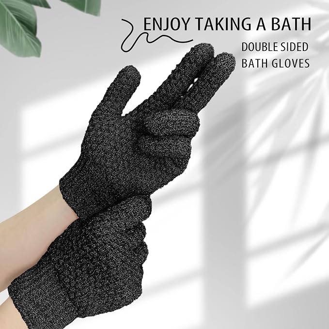Evridwear Exfoliating Dual Texture Bath Gloves - Image 5