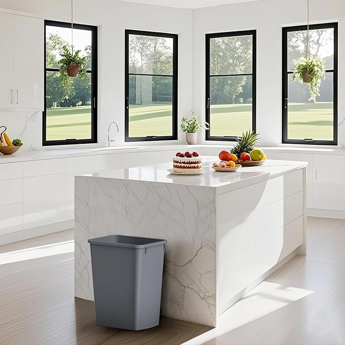 ROOMTEC 35QT Kitchen Trash Can, Lightweight and Sturdy Slim Trash Can, - Image 6
