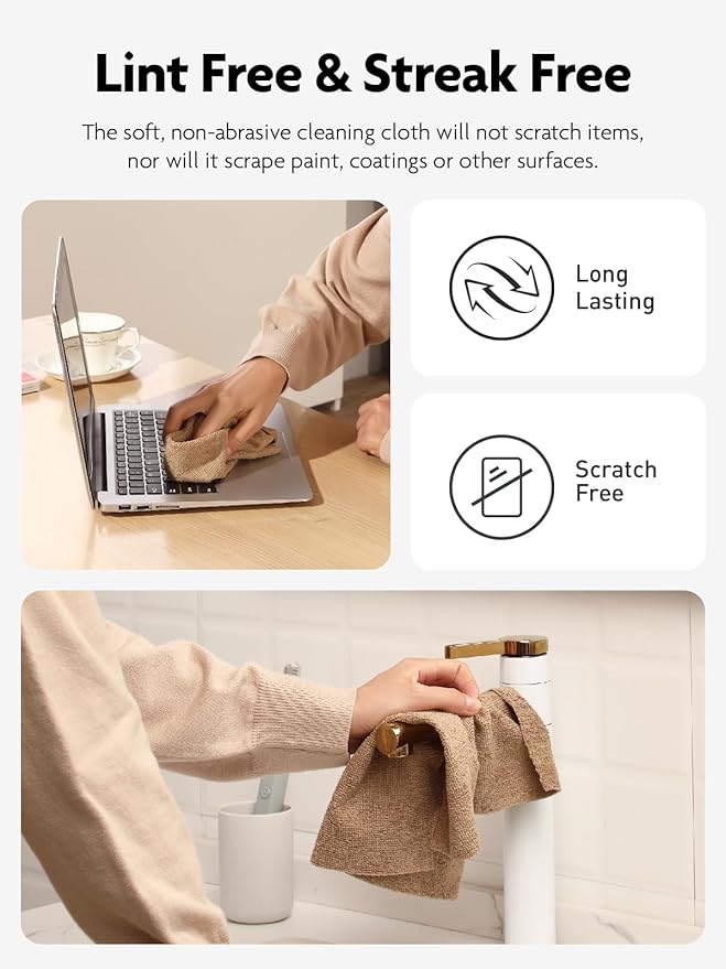 Fantasticlean Microfiber Cleaning Cloth Roll -40 Pack, Tear Away Microfiber - Image 3
