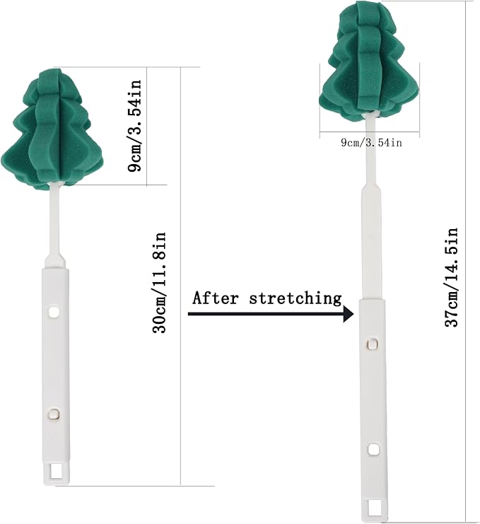 Bottle Soft Brushs Sponge Bottle Brushes Cleaning Brushs Set - Image 2
