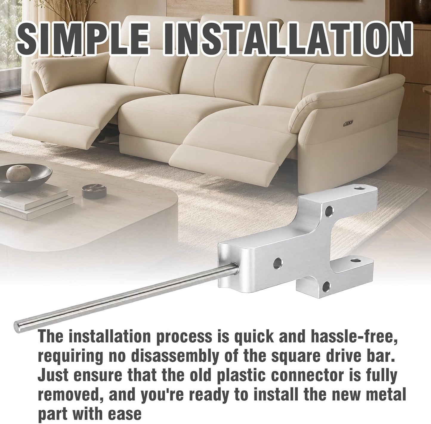 Recliner Replacement Part for Metal Toggle Drive Connector,Compatible with All La-Z-Boy/Lazyboy Power Recliners