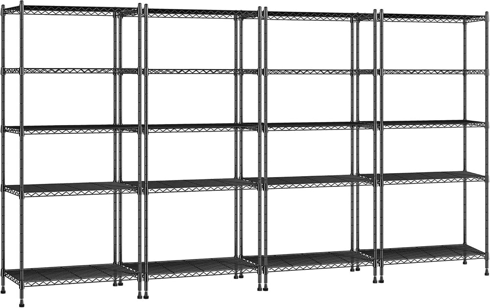 Romorgniz 5-Tier Shelf 1010LBS Storage Shelves Tool-Free Assembly,Adjustable ...