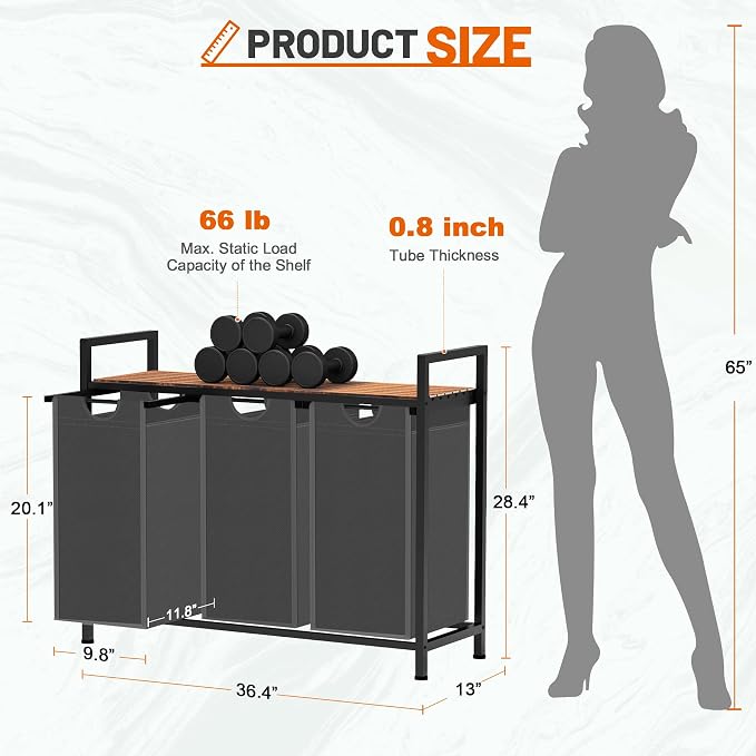 Laundry Hamper, Laundry Sorter - Image 4