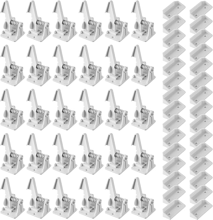 Tuanse 30 Pcs Cabinet Locks Invisible Safety Drawer Latches by Tuanse
