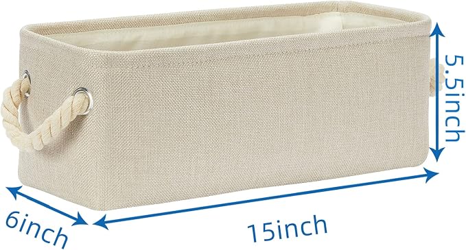 Temary Small Fabric Storage Baskets - Image 2