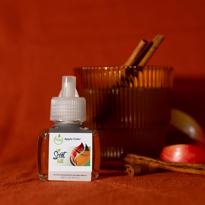 Scent Fill Apple Cider Plug in Air Freshener, Scented Oil Refills, 2 Refills + - Image 3