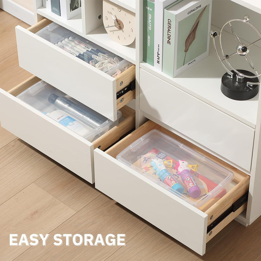 12 Pack 6Qt Shoe Storage Box Clear Plastic Storage box with Lid