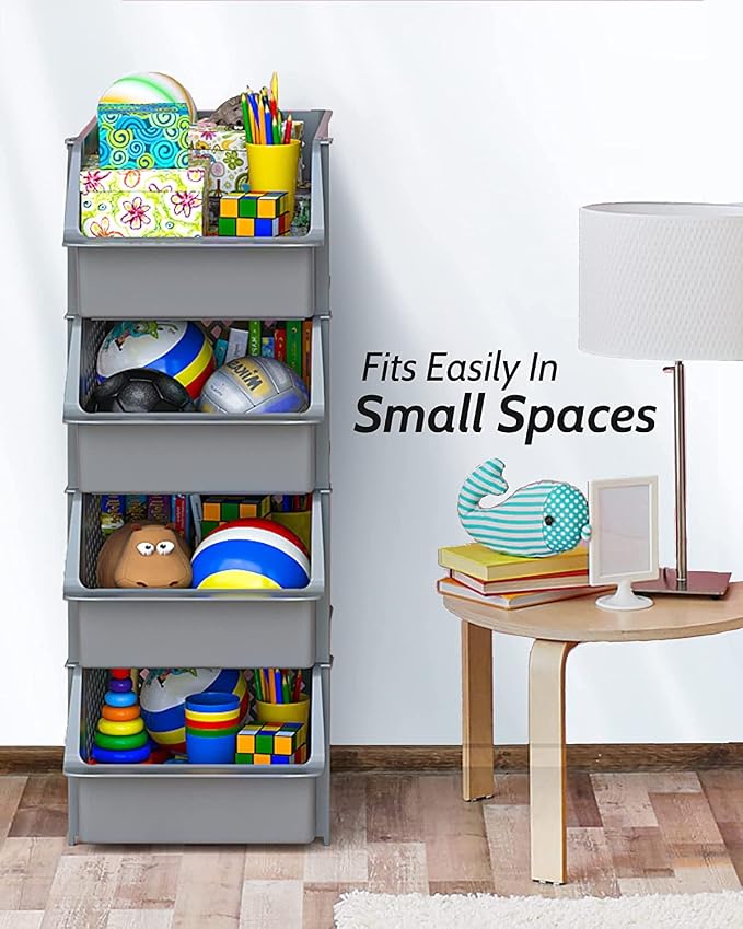 TidyFriend Plastic Stackable Bins - Image 4