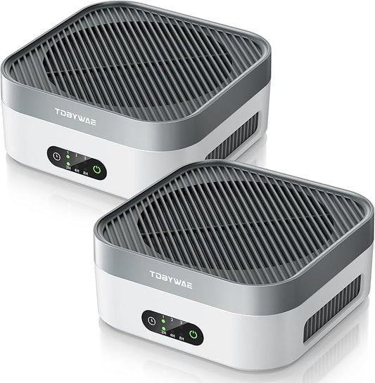 Air Purifier 2 Pack for Bedroom Up to 1200 ft², H13 True HEPA Air Purifier for by Clicknow