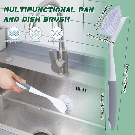 Hsei 20 Pcs Gray Kitchen Scrub Dish Brush Bulk - Image 2