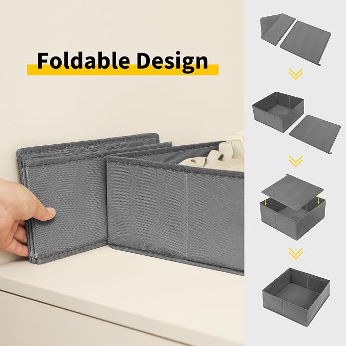 Cupic Cupid Drawer Organizer, Dresser Organizers, Foldabe Drawer Organizer - Image 5