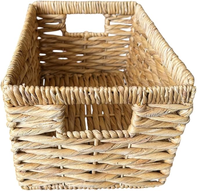 Wicker Basket For Shelves, Baskets for Organizing, Woven Storage Basket - Image 3