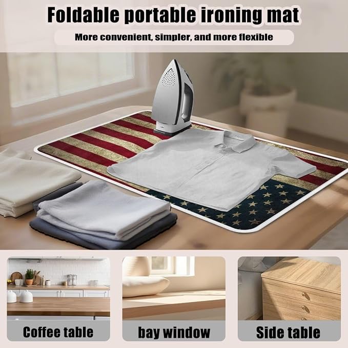 American Flag Ironing Mat Thickened Ironing Blanket Portable Heat Resistant - Image 6