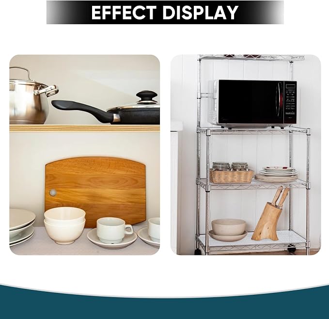 Shelf Liners for Kitchen Cabinets Non-Adhesive & Washable, Non Slip Cabinet - Image 3