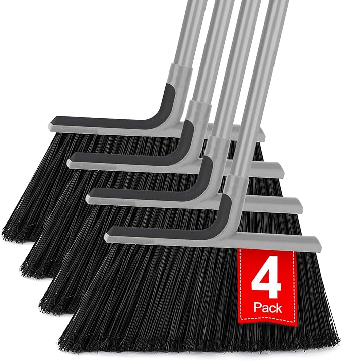 KeFanta 4 Packs Outdoor Broom Heavy Duty by KeFanta