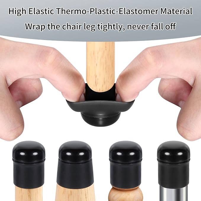Ezprotekt 24 Pcs Extra Small Chair Leg Sliders - Image 3