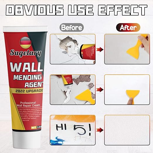 Drywall Patch Repair Kit with Scraper, Plaster Dent Repair and Wood Scratch - Image 4