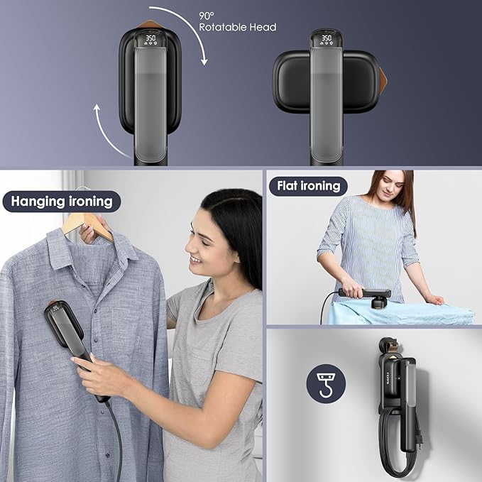 FEPPO Travel Steamer for Clothes, 110-240V Dual Voltage Portable Steamer & Iron - Image 7