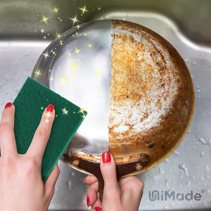 Heavy Duty Scouring Pads, Garage and Outdoors, Reusable Dish Scrubber Pads - Image 4