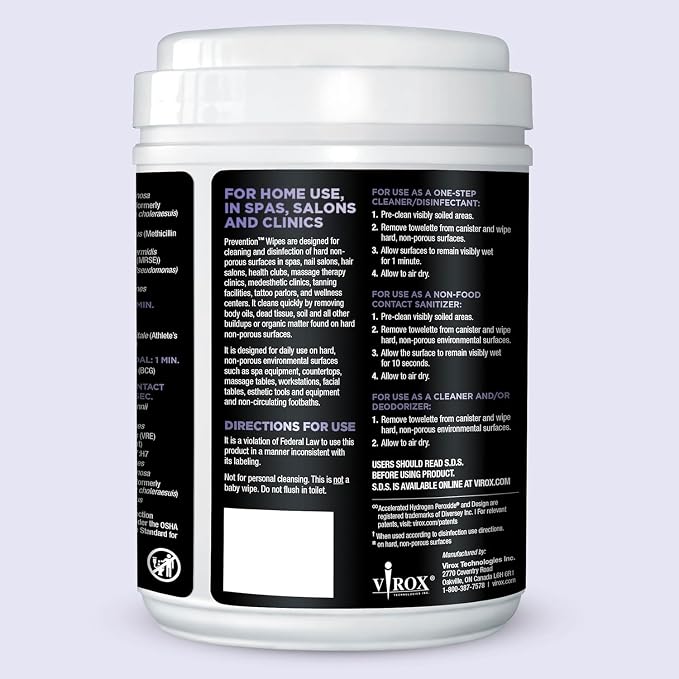 Prevention All Purpose Disinfectant Wipes – Cleaning Wipes Canister, Bulk - Image 9