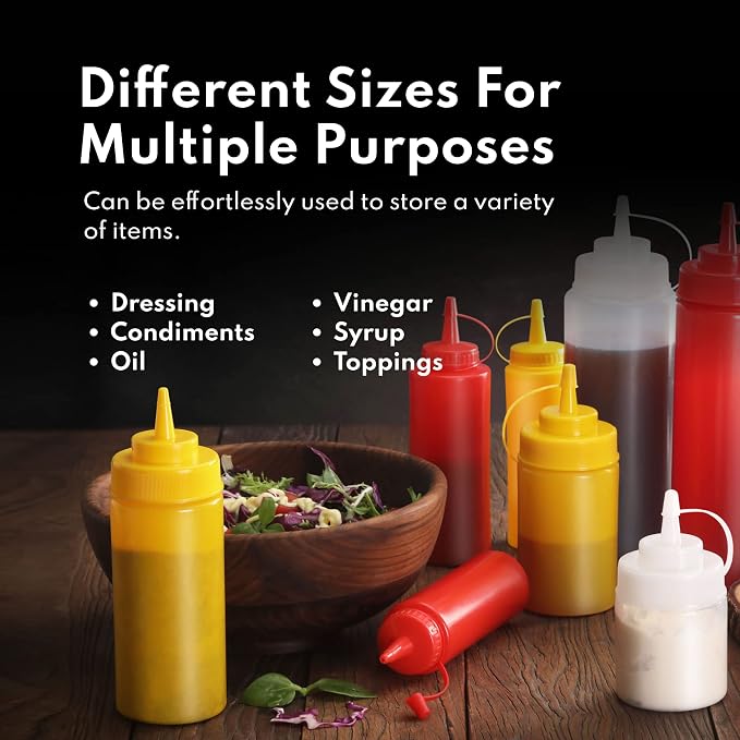 New Star Foodservice 26207 Squeeze Bottles, 24 oz - Image 7