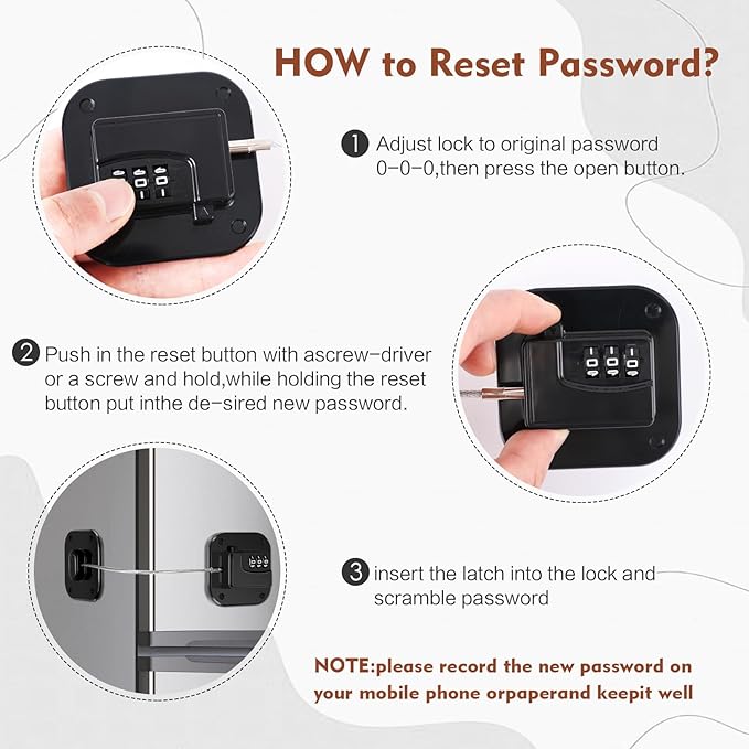 Refrigerator Lock, Combination Lock - Image 6