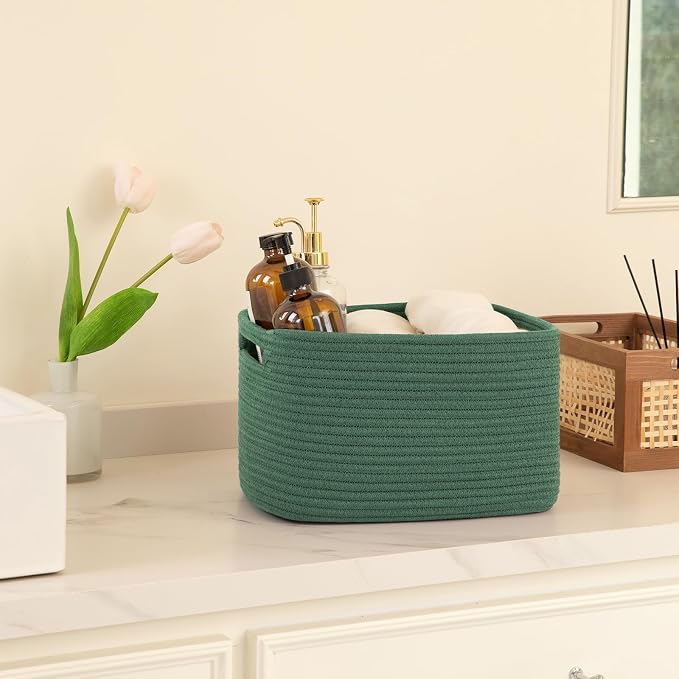 OIAHOMY 4 Pack Storage Baskets for Organizing, Cube Storage Bins for Shelves - Image 5